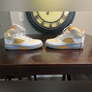 Lightly Used Jordan 5/ Air Force 1 hybrid. Size 9.5